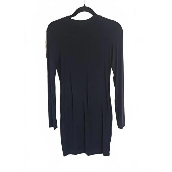 Soprano Long Sleeve Mock Neck Bodycon Dress Size L - Picture 1 of 5